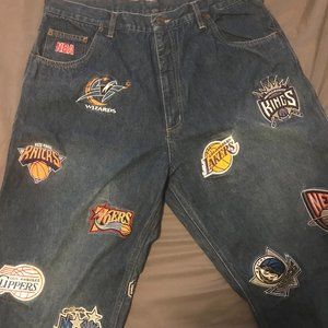 NBA patch jeans